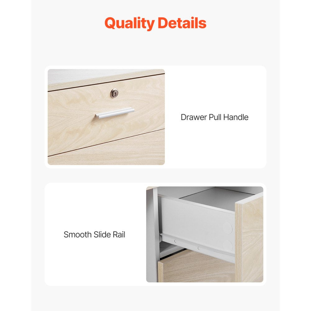 KLFD-04 - Durable MDF Reception Desk with Lockable Drawer & Storage Solutions