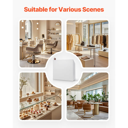 KLFD-05 - Modern MDF Reception Desk, 46.46"x19.69"x43.90", Elegant Design