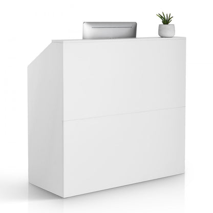 KLFD-05 - Modern MDF Reception Desk, 46.46"x19.69"x43.90", Elegant Design
