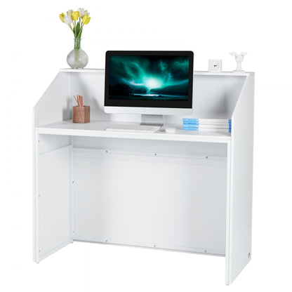 KLFD-05 - Modern MDF Reception Desk, 46.46"x19.69"x43.90", Elegant Design