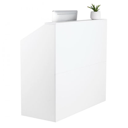 KLFD-05 - Modern MDF Reception Desk, 46.46"x19.69"x43.90", Elegant Design