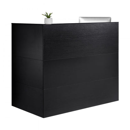 SS-601 - Waterproof L-Shaped MDF Reception Desk with Lockable Storage