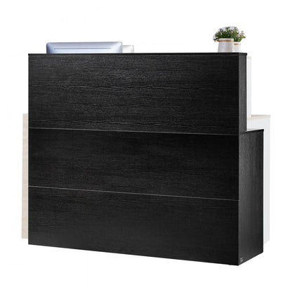 SS-601 - Waterproof L-Shaped MDF Reception Desk with Lockable Storage