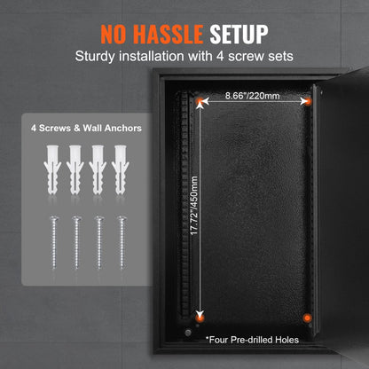 YX-K550-200 - Durable 200-Key Cabinet with Adjustable Hooks for Easy Organization