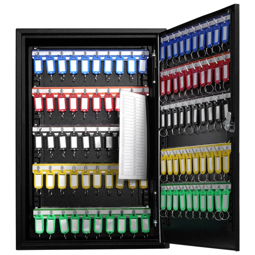 YX-K550-200 - Durable 200-Key Cabinet with Adjustable Hooks for Easy Organization