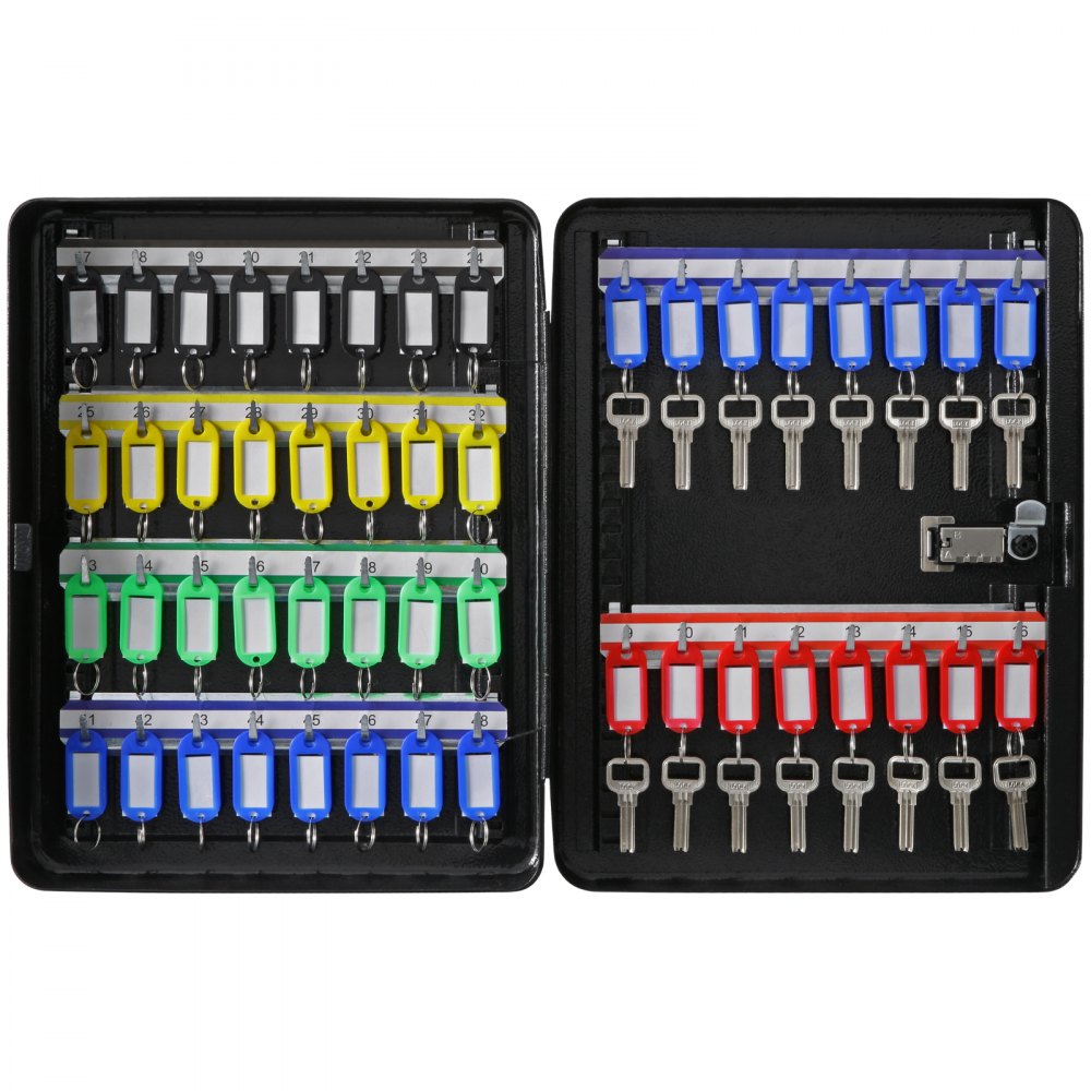 YX-K370-48 - Secure 48-Key Cabinet with Wall Mount & Combination Lock