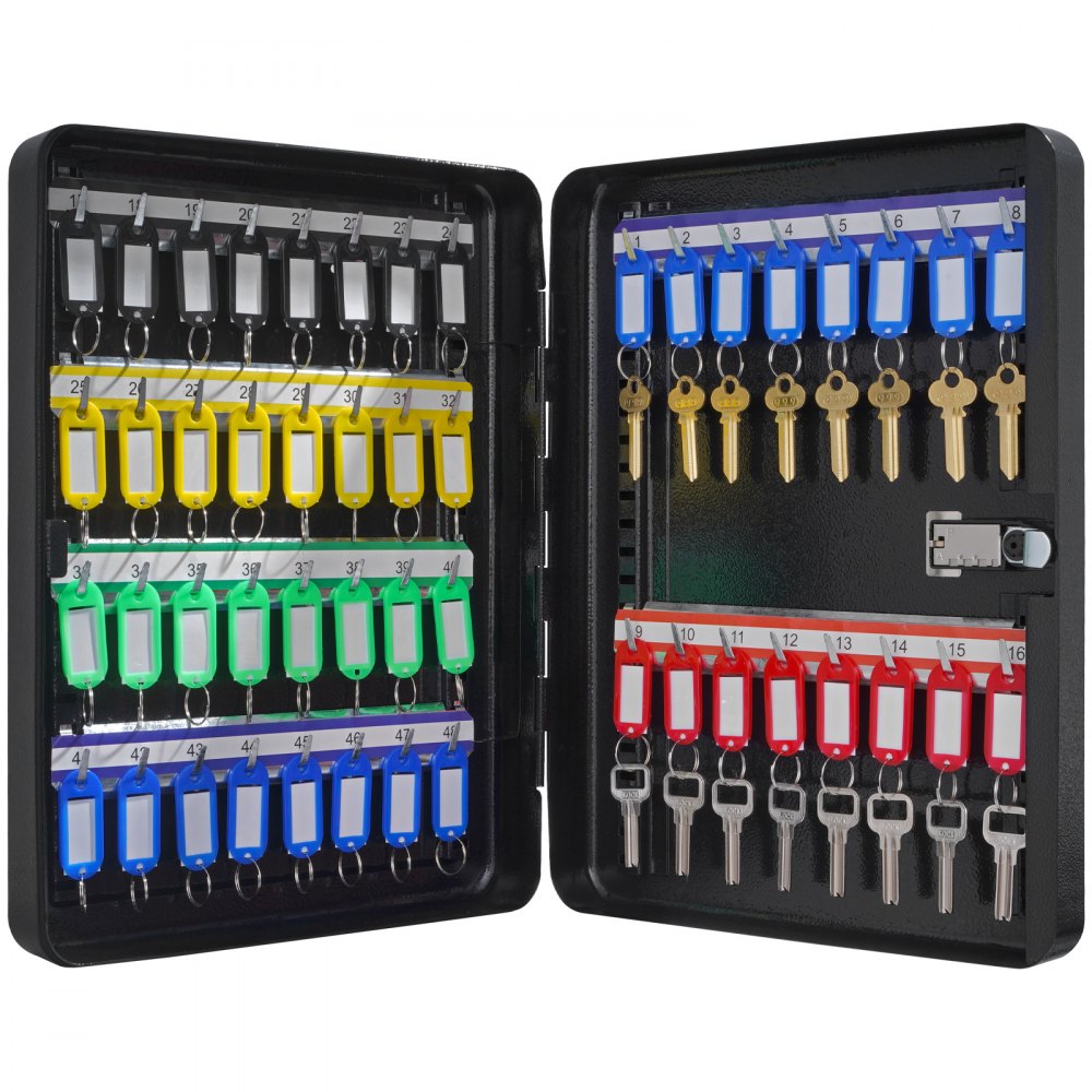 YX-K370-48 - Secure 48-Key Cabinet with Wall Mount & Combination Lock