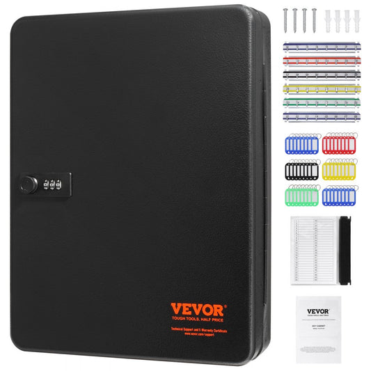 YX-K370-48 - Secure 48-Key Cabinet with Wall Mount & Combination Lock