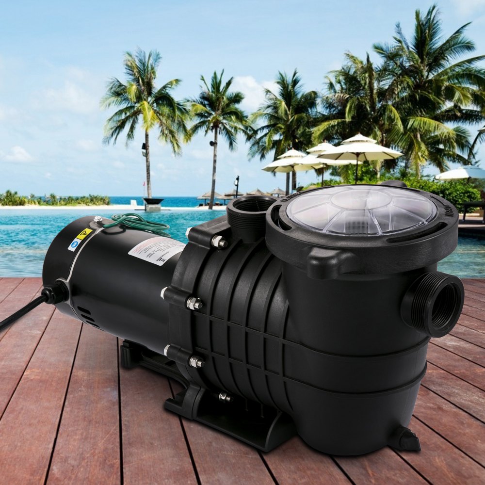 VV-SPP-7503 - 1HP Pool Pump, 5544 GPH Flow Rate, IPX5 Rated Design