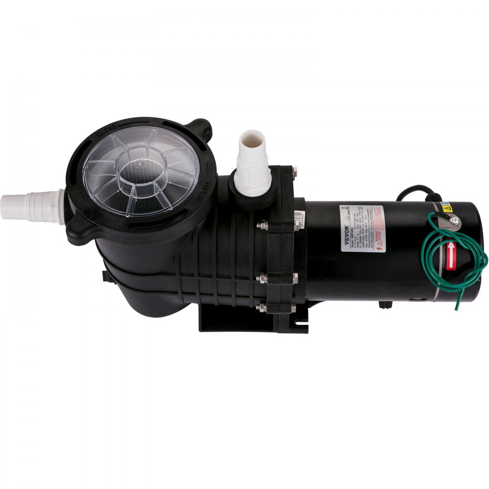 VV-SPP-7503 - 1HP Pool Pump, 5544 GPH Flow Rate, IPX5 Rated Design