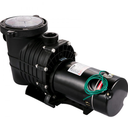 VV-SPP-7503 - 1HP Pool Pump, 5544 GPH Flow Rate, IPX5 Rated Design