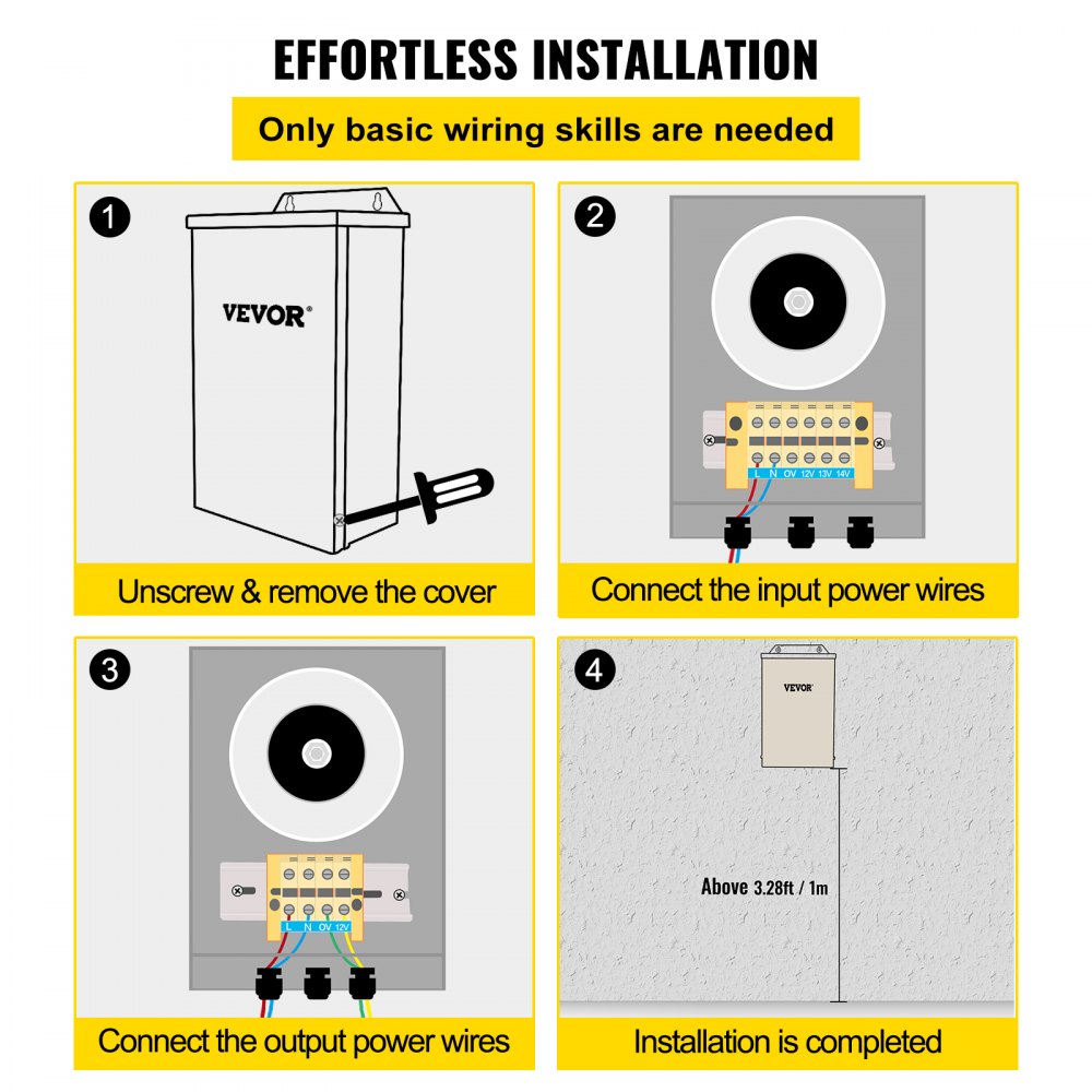 HWBY-3001 - 300W 12V Outdoor Pool Light Transformer with Steel Housing
