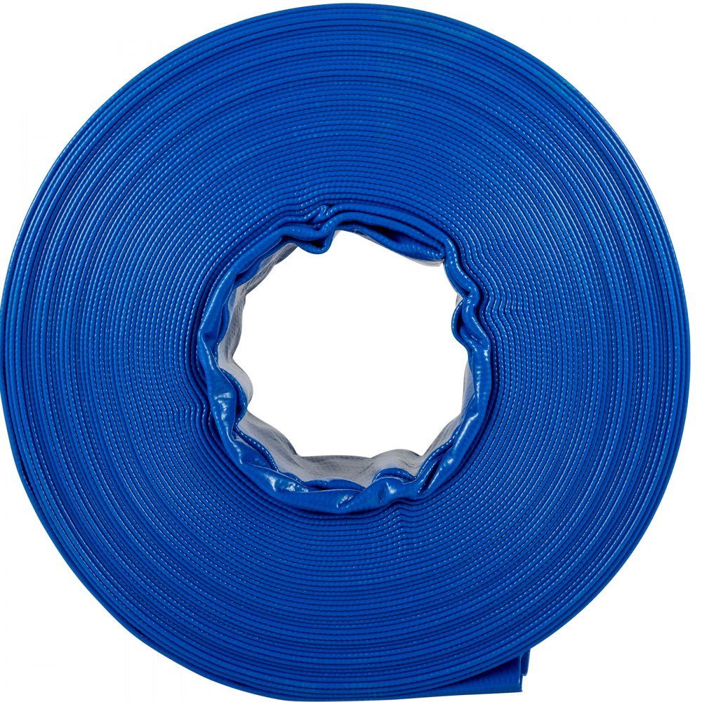 SPDH-8736 - 1.5" x 105' Heavy-Duty PVC Discharge Hose with Clamps