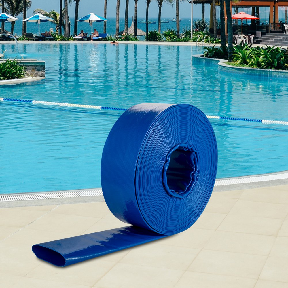 SPDH-8449 - 3" x 53' Heavy-Duty PVC Discharge Hose, Flexible & Durable
