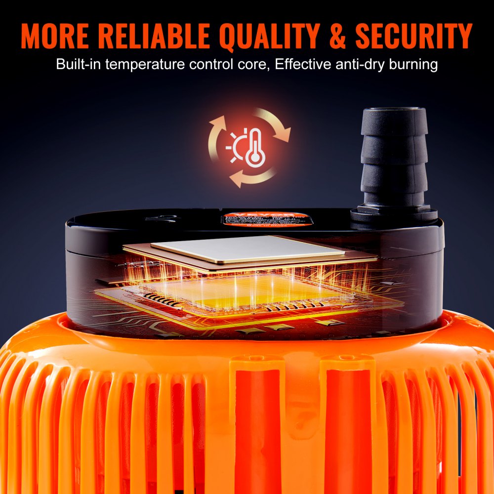 DC666-120V - VEVOR 1/10 HP Pool Cover Pump with 25ft Cord