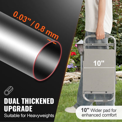 JK601 - Foldable Garden Kneeler and Seat with Tool Bag, Supports 330 lbs