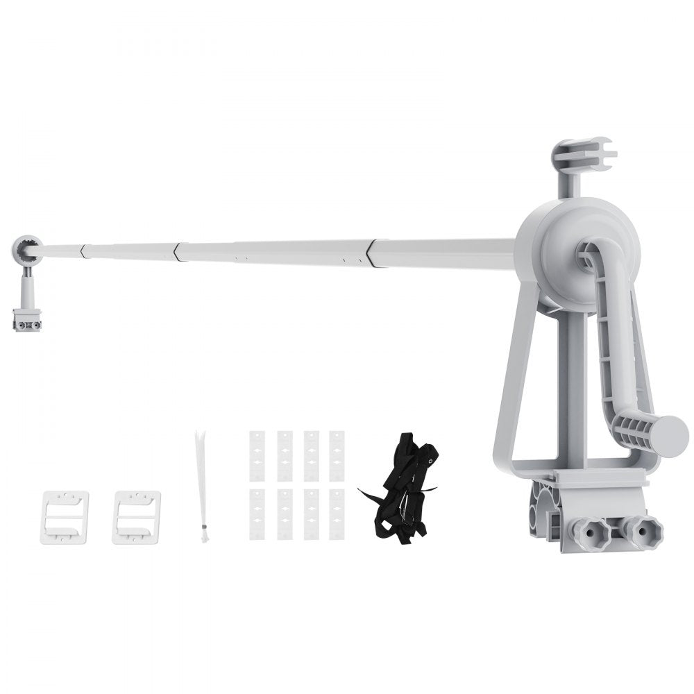PCR04 - Durable 20 ft Pool Cover Reel, Easy Setup & Anti-Tip Design