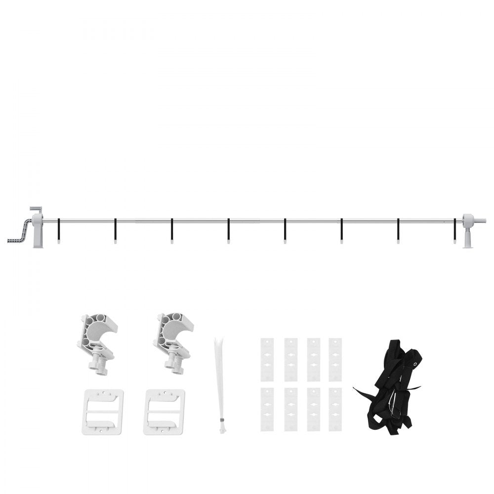 PCR04 - Durable 20 ft Pool Cover Reel, Easy Setup & Anti-Tip Design