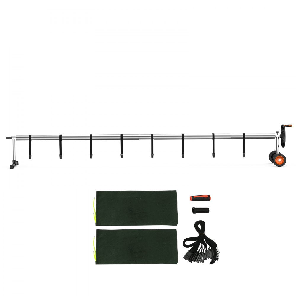 PCR17-A83/5*1.15 - Durable Aluminum Solar Pool Cover Reel with Sandbags, 14 ft