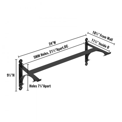 SS-JZ-0001 - Durable Iron Window Box Brackets Hold Up to 88lbs