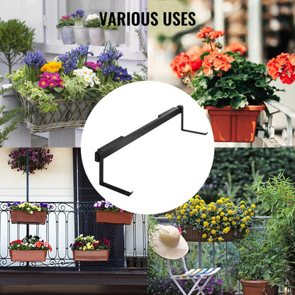 SS-JZ-0001 - Durable Stainless Steel Window Box Brackets, Holds Up to 88lbs