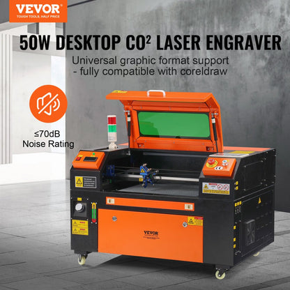 KH5030 - 50W CO2 Laser Engraver, 12x20 in, Fast Cutting & Engraving