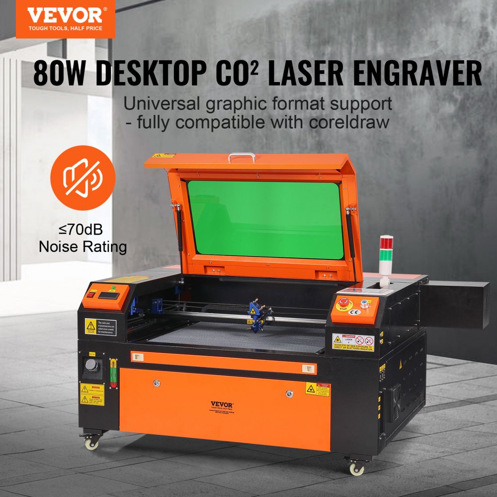 KH7050 - 80W CO2 Laser Engraver, Cuts 0.59" Thick at 19.7 IPS