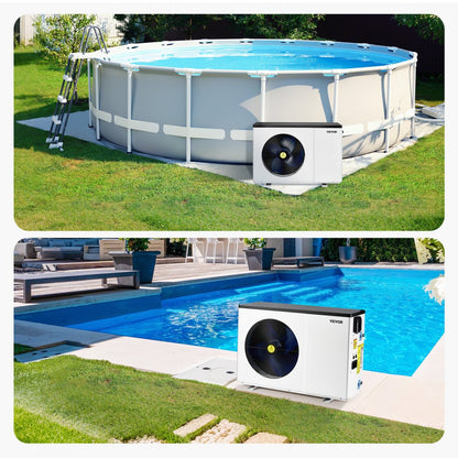 VDPYCA-110 - Electric Pool Heat Pump, 35830 BTU, Quiet & Efficient Heating