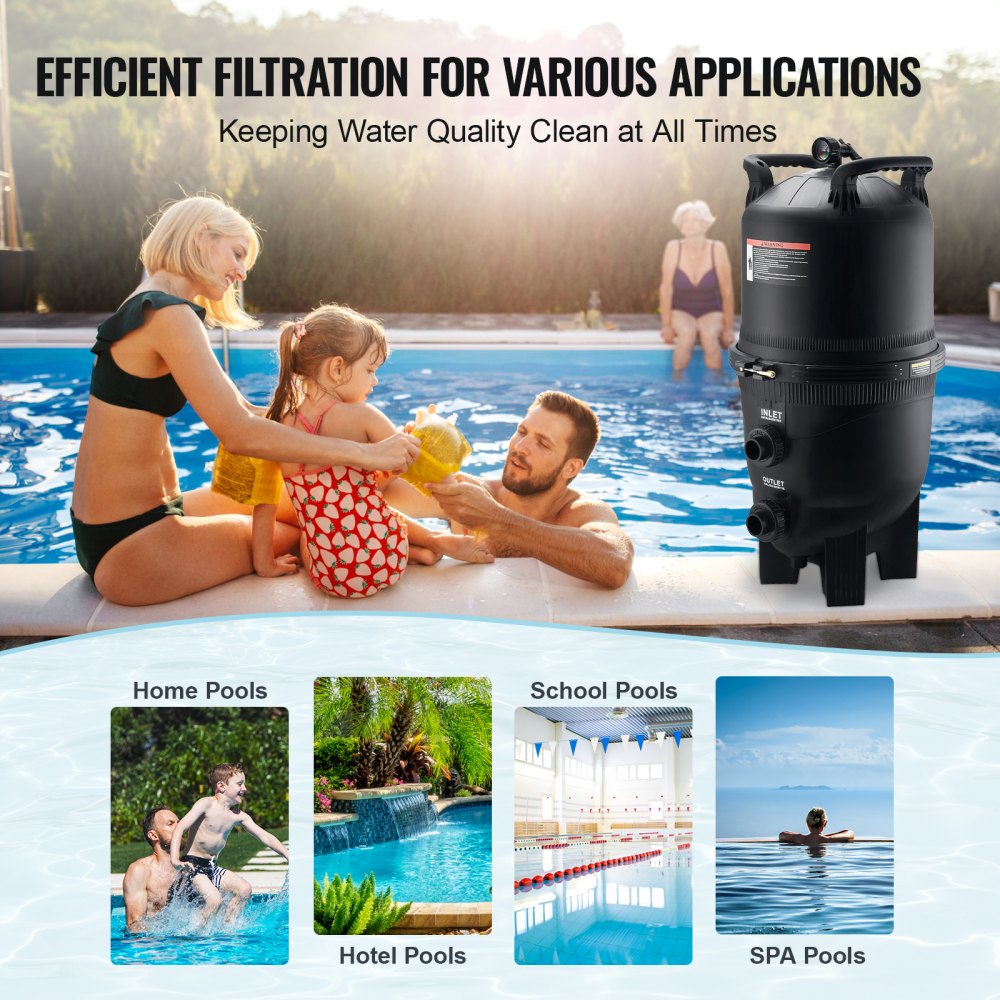 GL420 - 425Sq. Ft VEVOR Cartridge Pool Filter for Easy Clean Water
