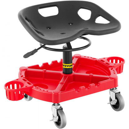 VVCCPDSJ4L - Adjustable 19" Rolling Stool with 300 LBS Capacity and Storage