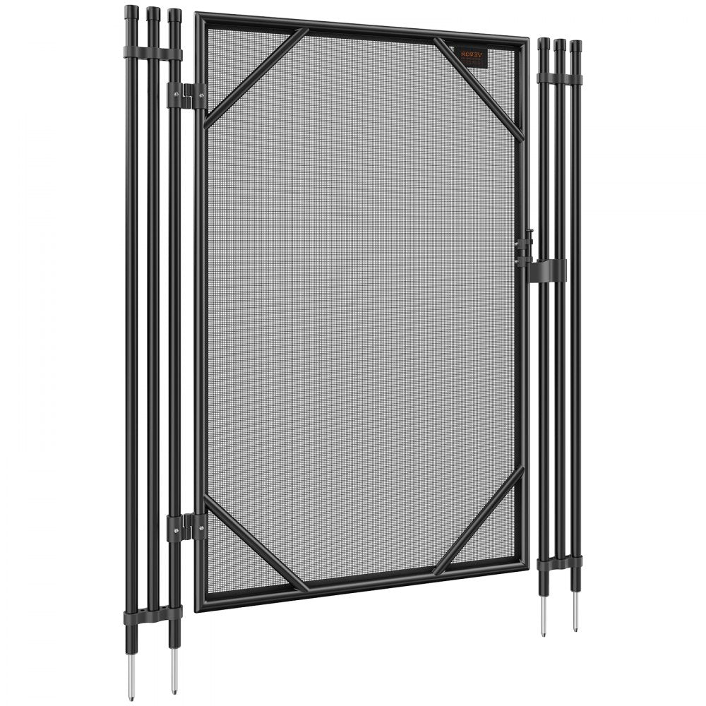 NLGTR01 - Durable 4x2.5 FT Aluminum Pool Fence Gate with Safety Latch