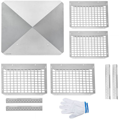 VV-YCZ-1313 - Durable 13" x 13" Stainless Steel Chimney Cap with Adjustable Fit