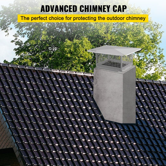 VV-YCZ-1317 - 13" x 17" Stainless Steel Chimney Cap with Adjustable Design
