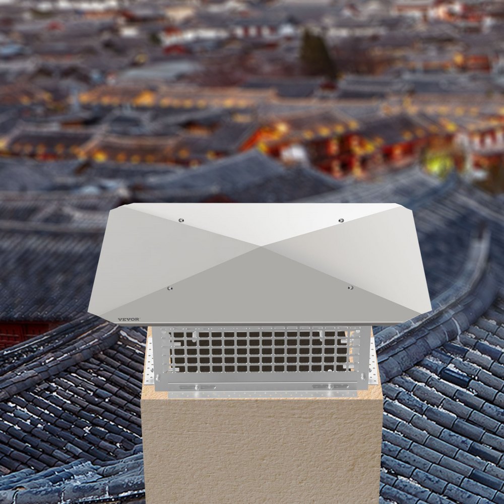 VV-YCZ-817 - 8" x 17" Stainless Steel Adjustable Chimney Cap