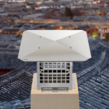 VV-YCZ-88 - 8" x 8" Adjustable Stainless Steel Chimney Cap for Outdoor Protection