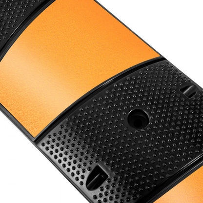 VV-GXB-JSD 72YC 2PCS - Durable 72.8" Rubber Speed Bump with Reflective Elements