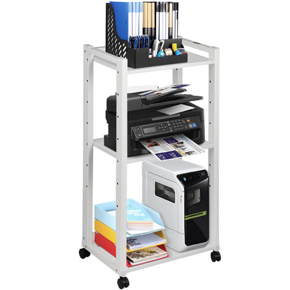 DYJZJ-005 - Adjustable 3-Tier Printer Stand with Lockable Wheels
