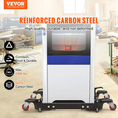 GZB88095 - 1500 lbs VEVOR Mobile Base, Adjustable 20.7" x 23.7" to 28" x 33.5"