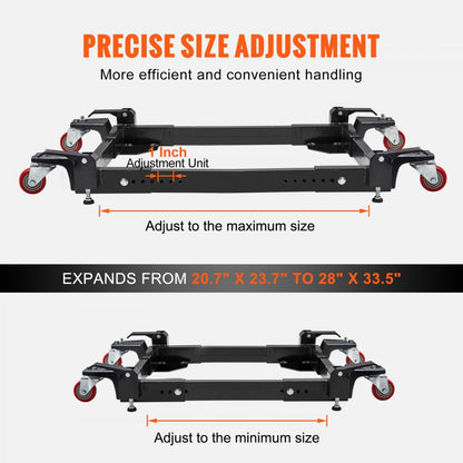 GZB88095 - 1500 lbs VEVOR Mobile Base, Adjustable 20.7" x 23.7" to 28" x 33.5"