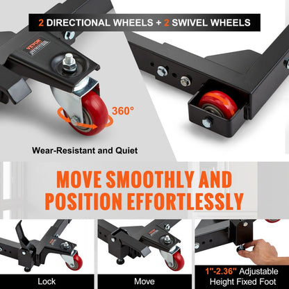 GZB88094 - Heavy-Duty Mobile Base for Woodworking Equipment, 1500 lb Capacity