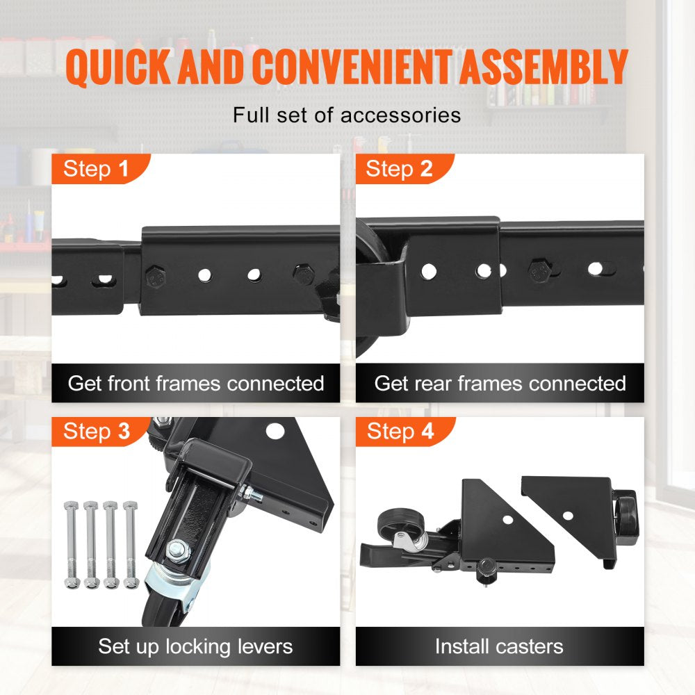 GZB88093 - Adjustable Mobile Base, 700 lbs Capacity, 15"x15" to 36"x36"
