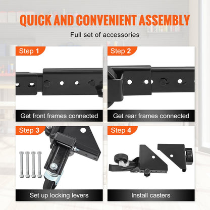 GZB88093 - Adjustable Mobile Base, 700 lbs Capacity, 15"x15" to 36"x36"