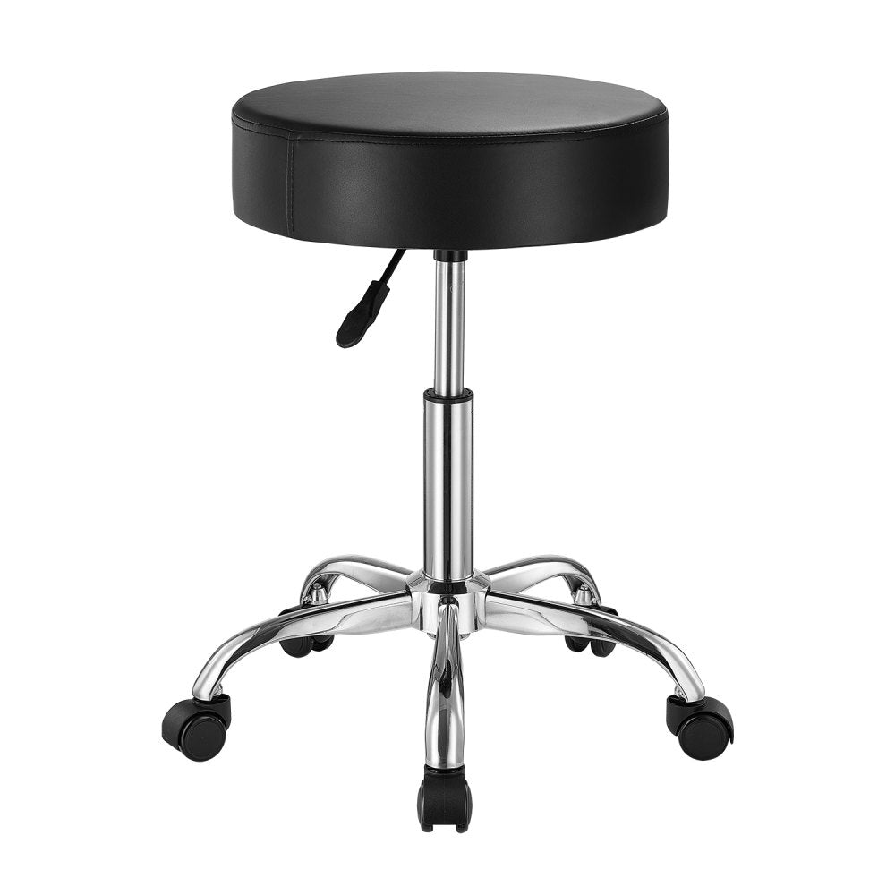 MST001-B - Adjustable VEVOR Rolling Stool, 450 lbs Capacity, 3.9" Cushion
