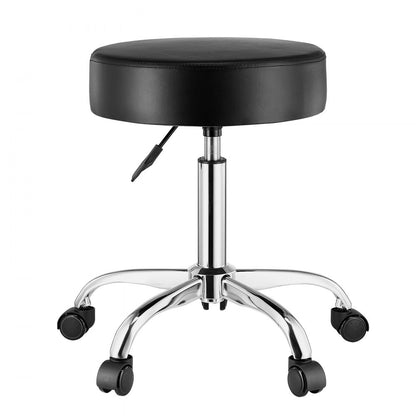 MST001-B - Adjustable VEVOR Rolling Stool, 450 lbs Capacity, 3.9" Cushion