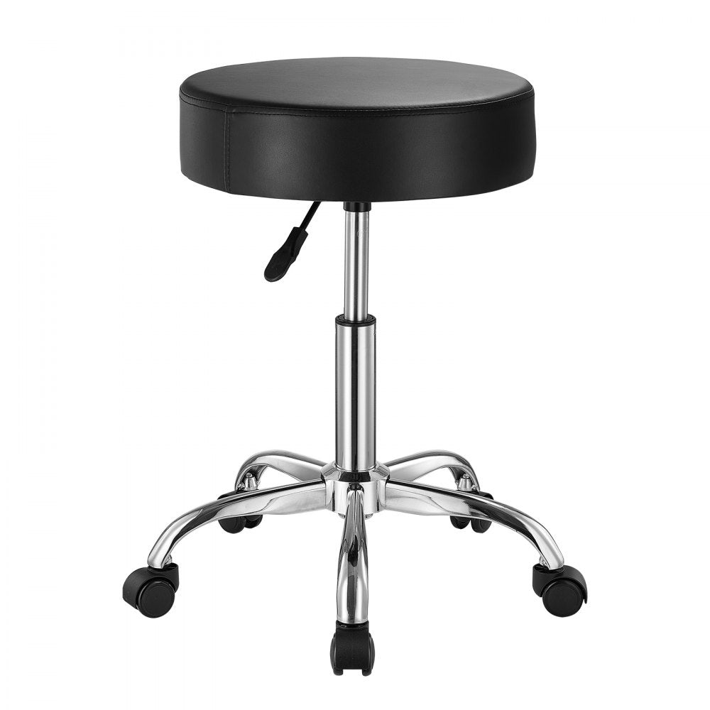 MST001-B - Adjustable VEVOR Rolling Stool, 450 lbs Capacity, 3.9" Cushion