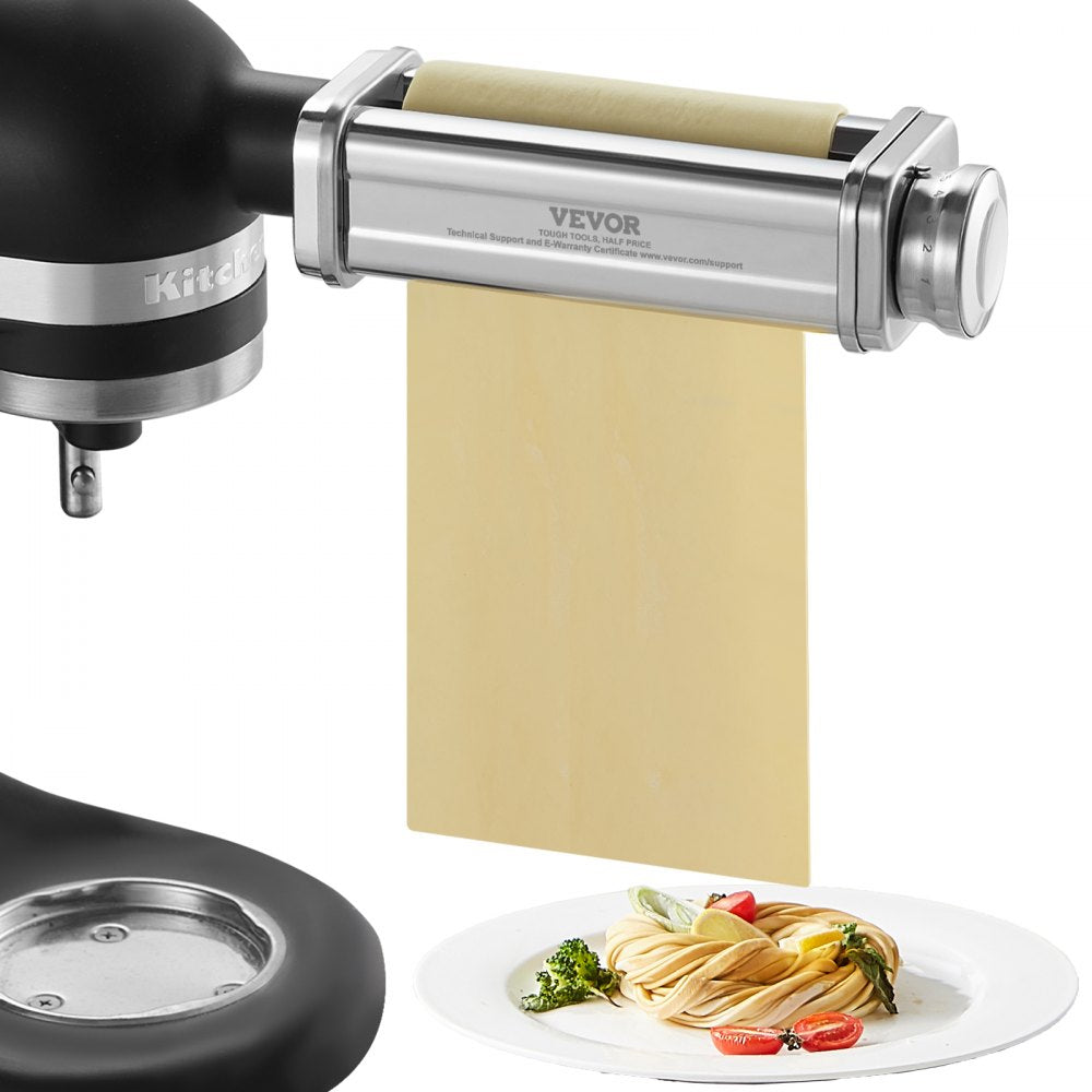 ZA-NTK92 - Versatile Stainless Steel Pasta Roller for KitchenAid Mixer