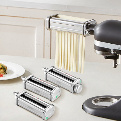 ZA-NTK16 - Stainless Steel Pasta Roller with 8 Settings for KitchenAid Mixers