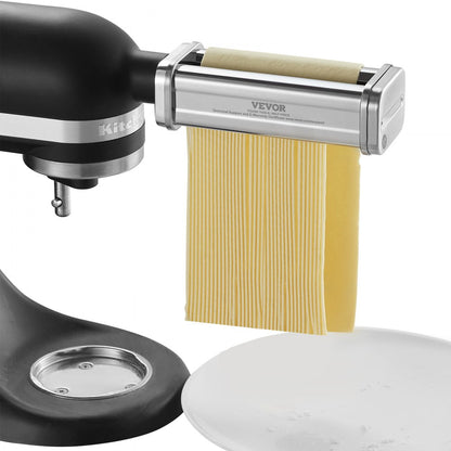 ZA-NTK16 - Stainless Steel Pasta Roller with 8 Settings for KitchenAid Mixers