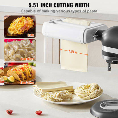 ZA-NTK88 - 3-in-1 Stainless Steel Pasta Maker for KitchenAid Mixers