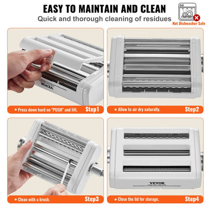 ZA-NTK88 - 3-in-1 Stainless Steel Pasta Maker for KitchenAid Mixers